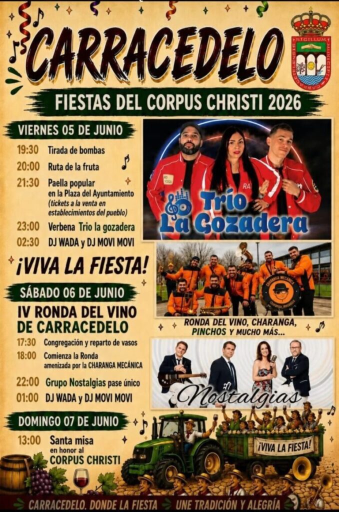Fiestas del Corpus Christi 2026 en Carracedelo