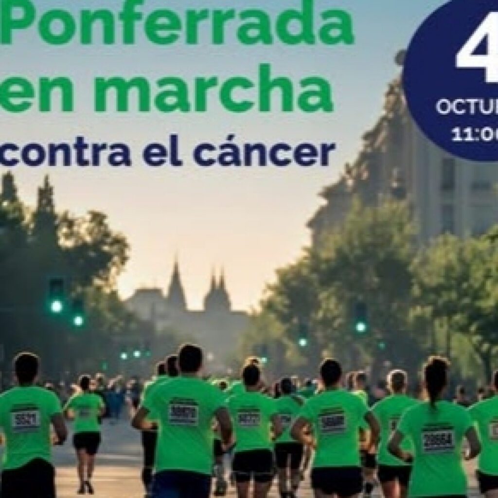 Mariángeles Martín es la presidenta de la Junta Local de Ponferrada de la AECC que organiza la Marcha contra el Cáncer