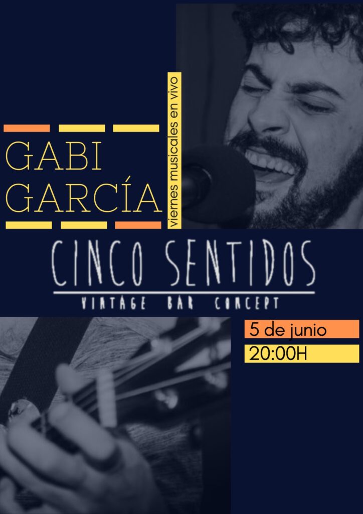 Concierto de Gabi García en Cinco Sentidos