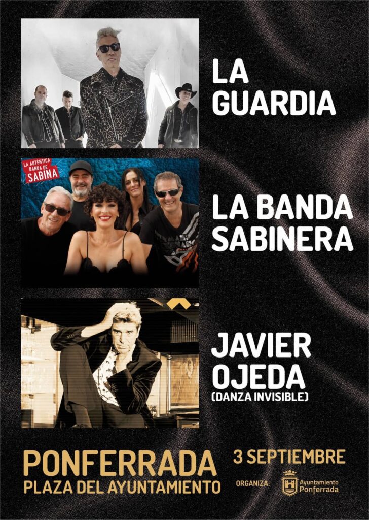 Concierto de La Guardia, La Banda Sabinera y Javier Ojeda en Ponferrada