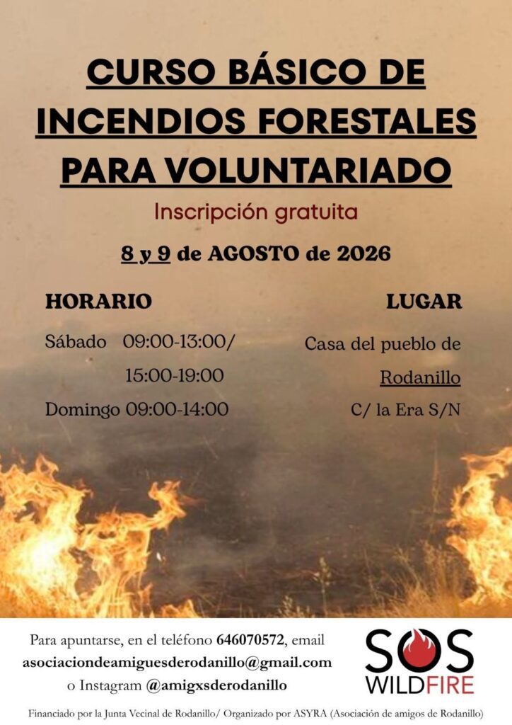 Curso básico de incendios forestales para voluntariado
