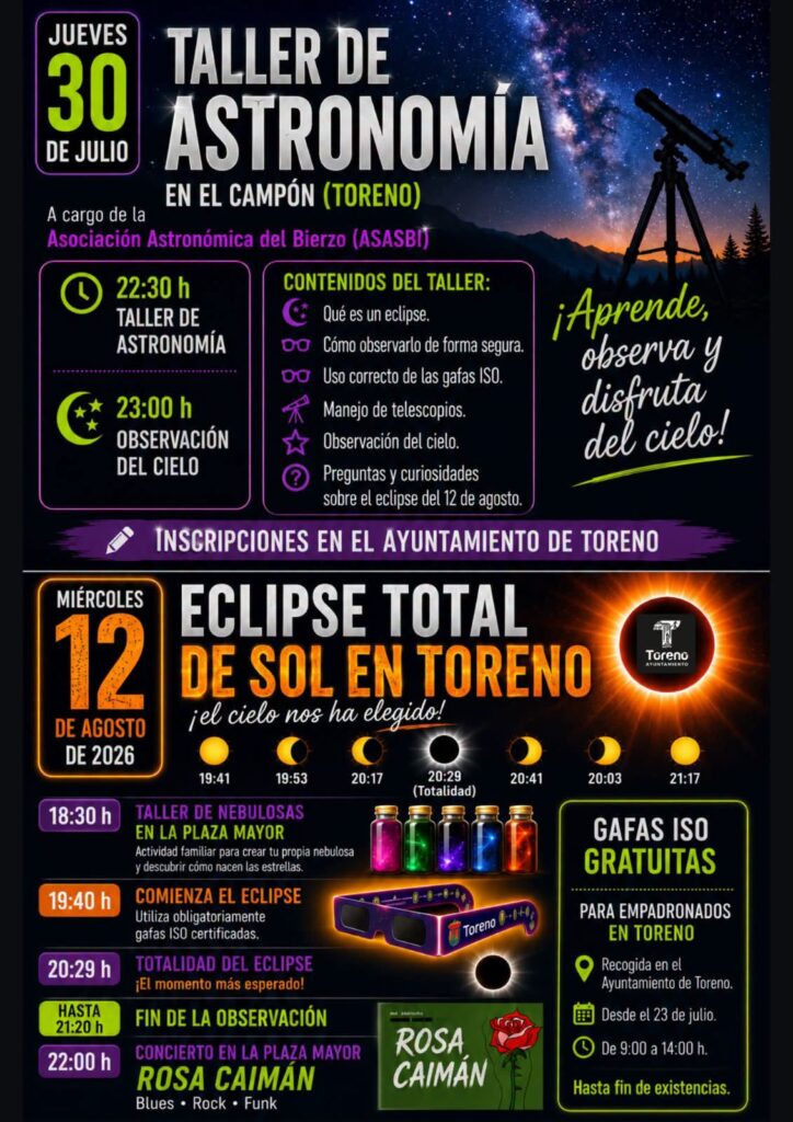 Eclipse total de sol en Toreno
