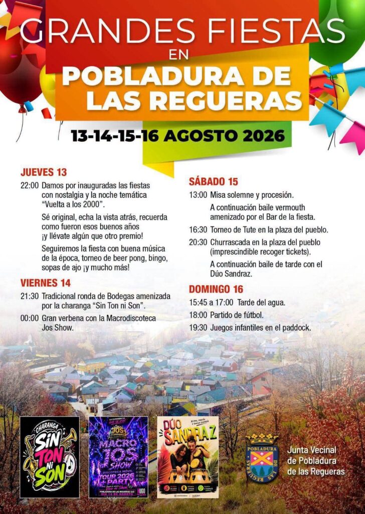 Grandes Fiestas de Pobladura de las Regueras 2026