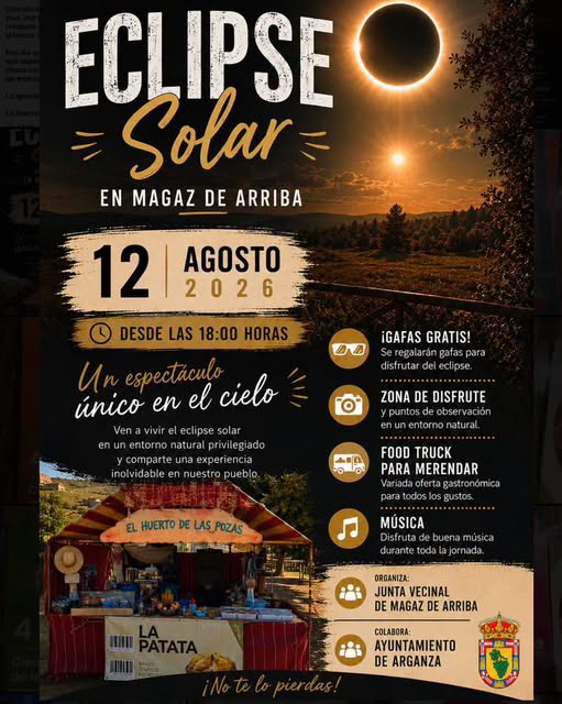 Observación del eclipse solar en Magaz de Arriba