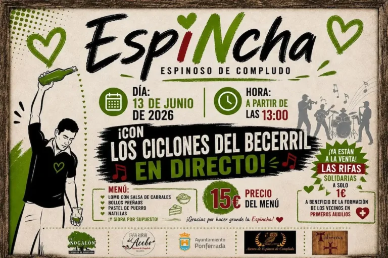 Cartel anunciador de la Espincha en esta edición de 2026, en Espinoso de Compludo