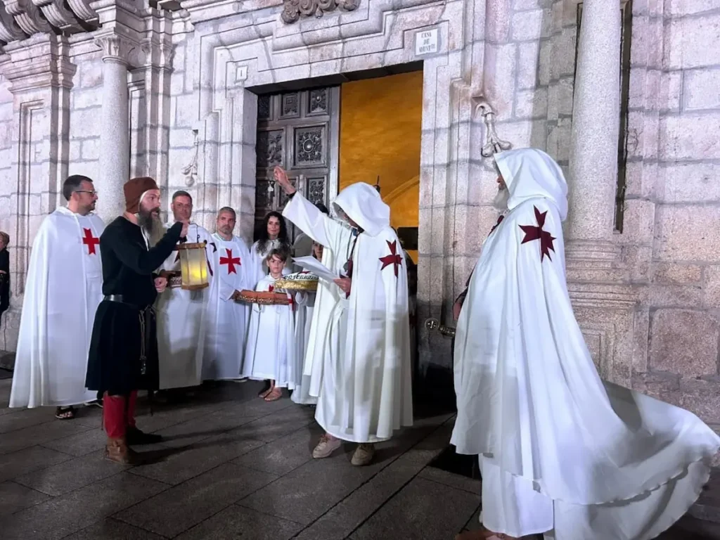Un momento de los actos de la Noche Templaria de Ponferrada