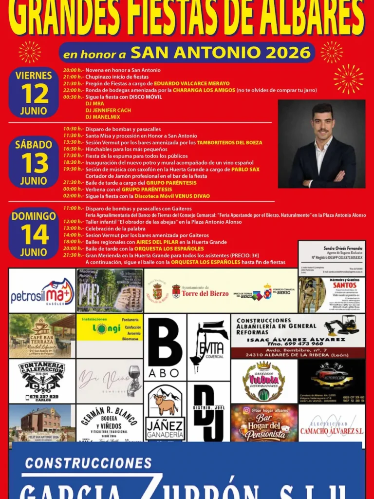 Grandes Fiestas de Albares en honor a San Antonio 2026
