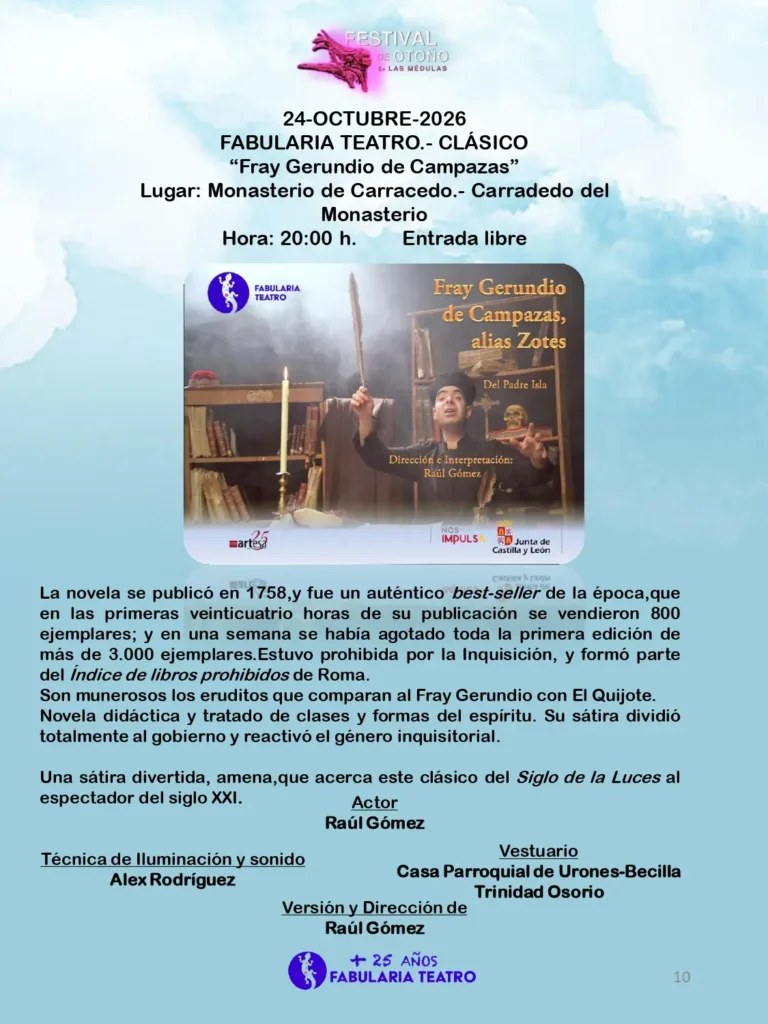 Fabularia Teatro.- Clásico: “Fray Gerundio de Campazas”