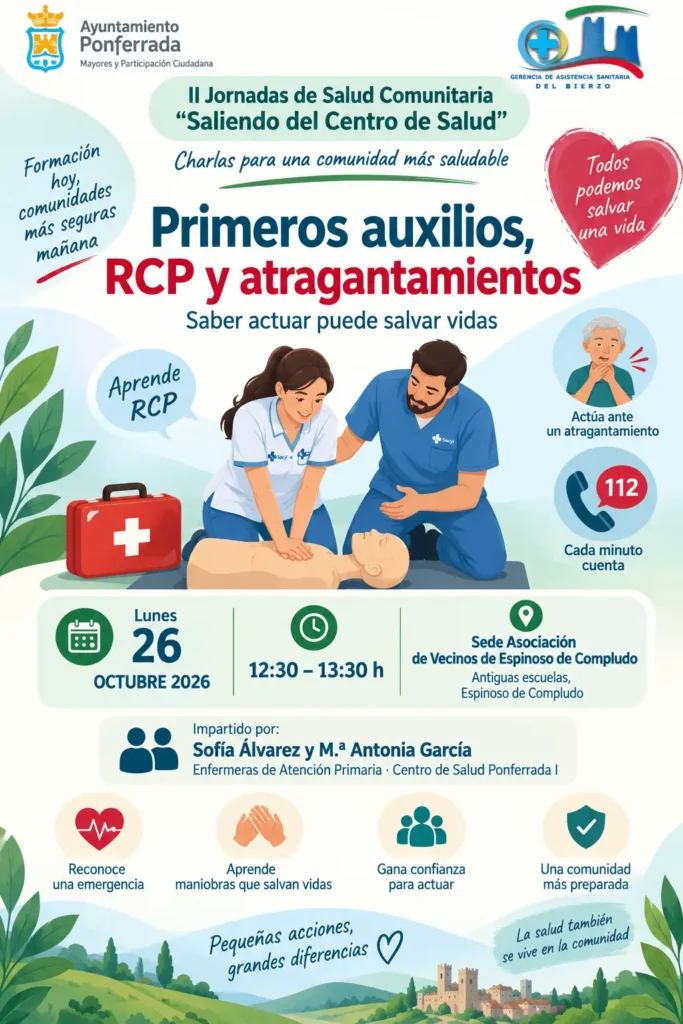 Primeros auxilios, RCP y atragantamientos